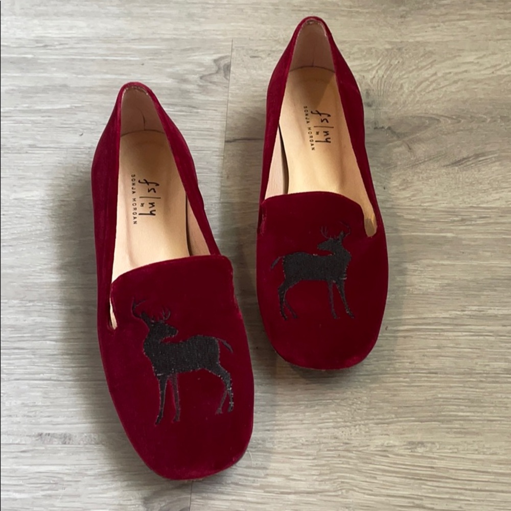 French Sole Sonja Morgan Burgundy Loafers